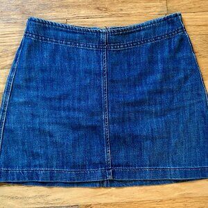 Zara denim mini skirt